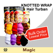 Magic KNOTTED WRAP Hair Turban - BRAID BEAUTY INC