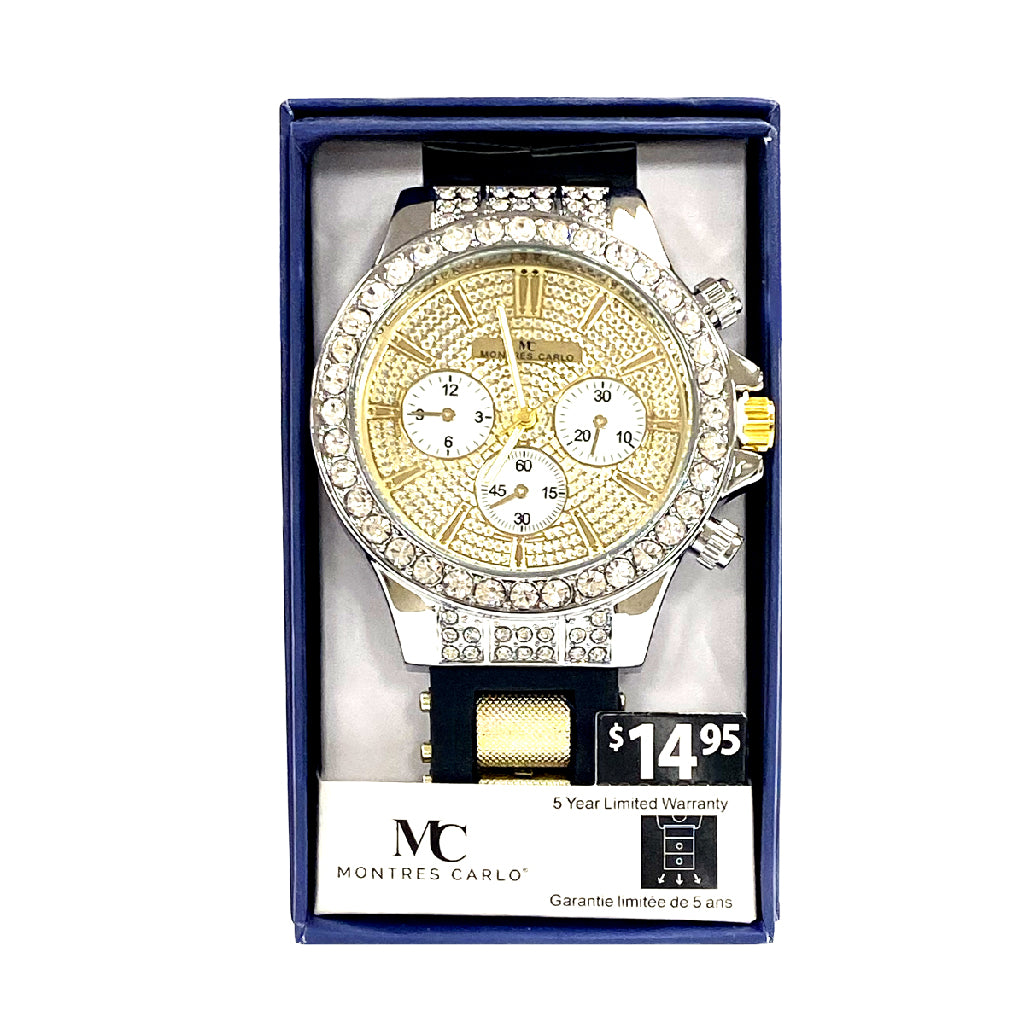 Luxurman Watches: Mens Diamond Watch 3ct 964966