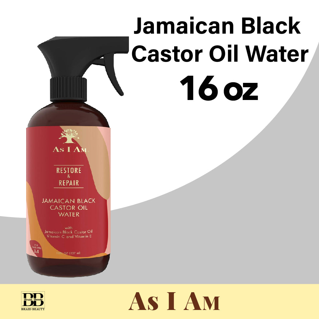 AS I AM Jamaican Black Castor Oil Water - BRAID BEAUTY