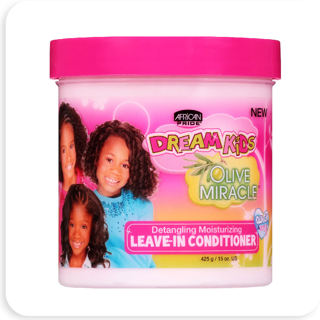 African Pride Dream Kids Olive Miracle Leave In Conditioner, 15 Oz - BRAID BEAUTY