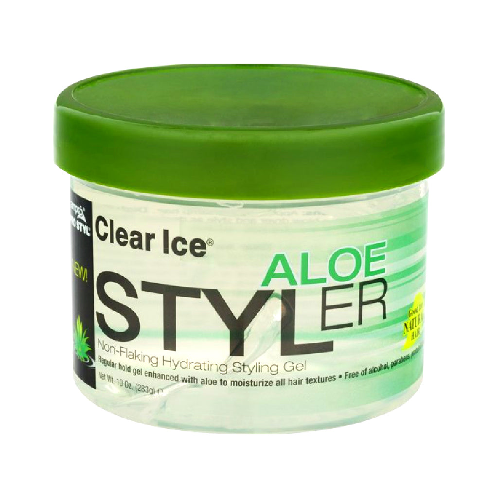 Ampro Aloe Clear Ice Styler Gel 10 oz - BRAID BEAUTY