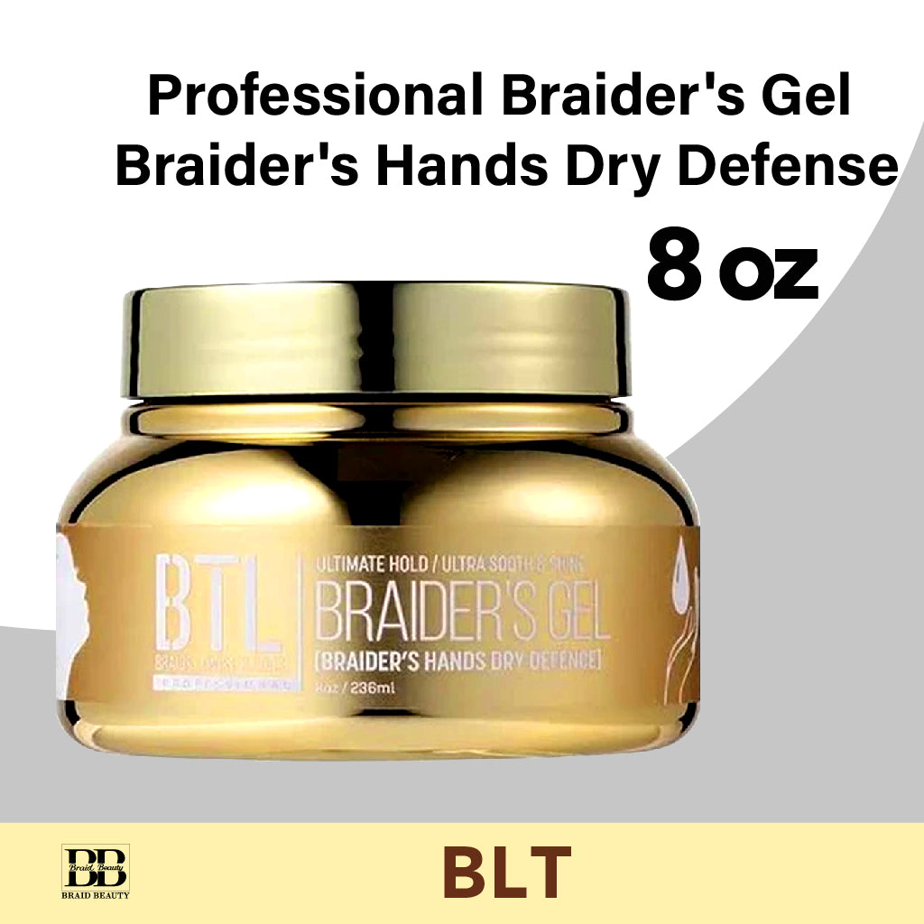 BTL Professional Braider's Gel - Braider's Hands Dry Defense 8 OZ - BRAID BEAUTY