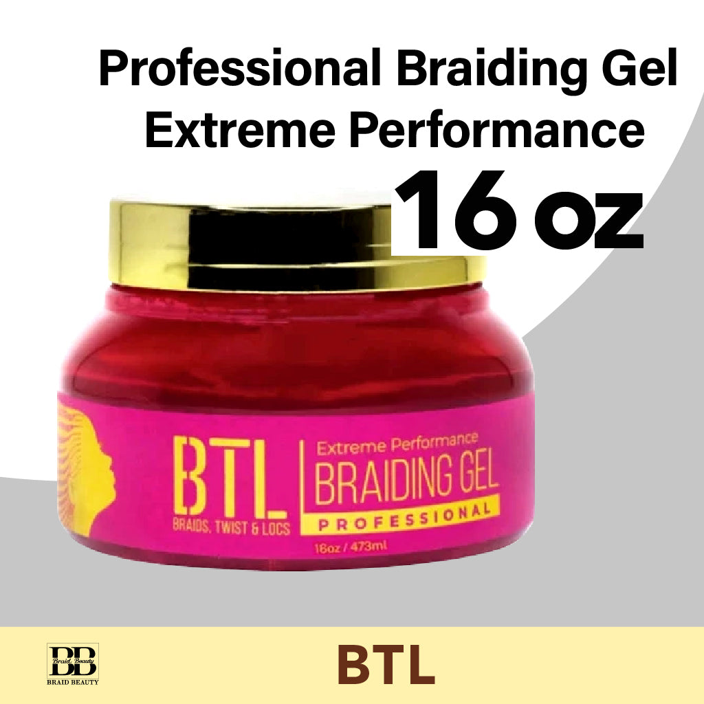 BTL Professional Braiding Gel Extreme Performance 16 oz - BRAID BEAUTY