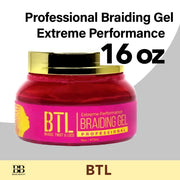 BTL Family size 8 Fl oz. BTL Professional BRAIDING GEL Ultimate Hold  Performance