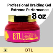 BTL Professional Braiding Gel Extreme Performance 8 oz - BRAID BEAUTY