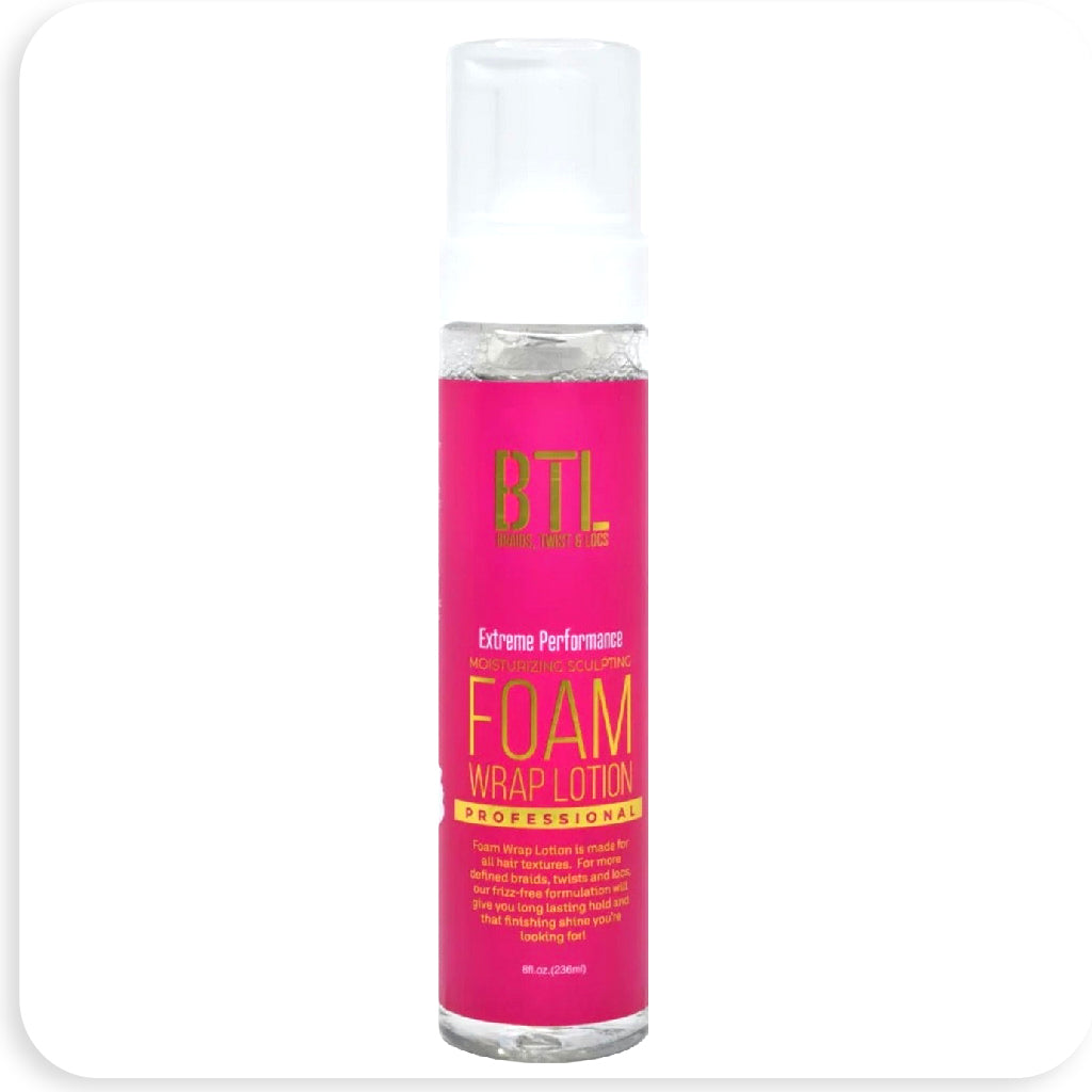 BTL Professional Extreme Performance Foam Wrap Lotion 8 oz - BRAID BEAUTY