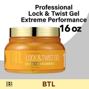 BTL Professional Lock & Twist Gel Extreme Performance 16 OZ - BRAID BEAUTY