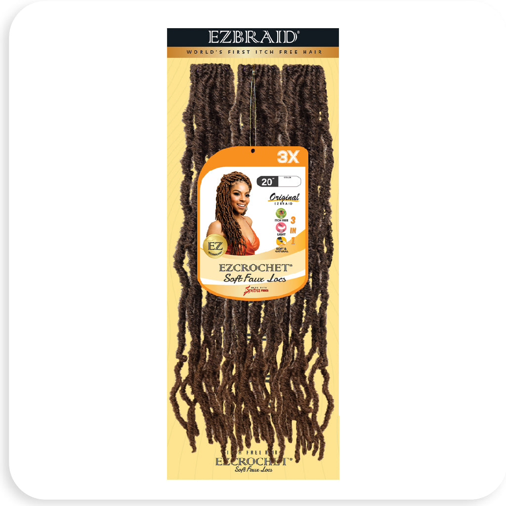 EZCROCHET Soft Faux Locs 20" X3 - BRAID BEAUTY