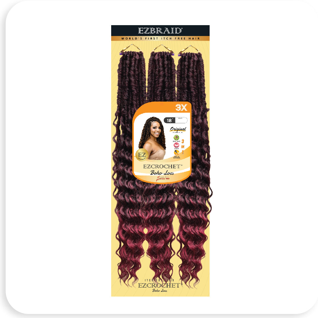 EZCROCHET Boho Locs 18" X3 - BRAID BEAUTY