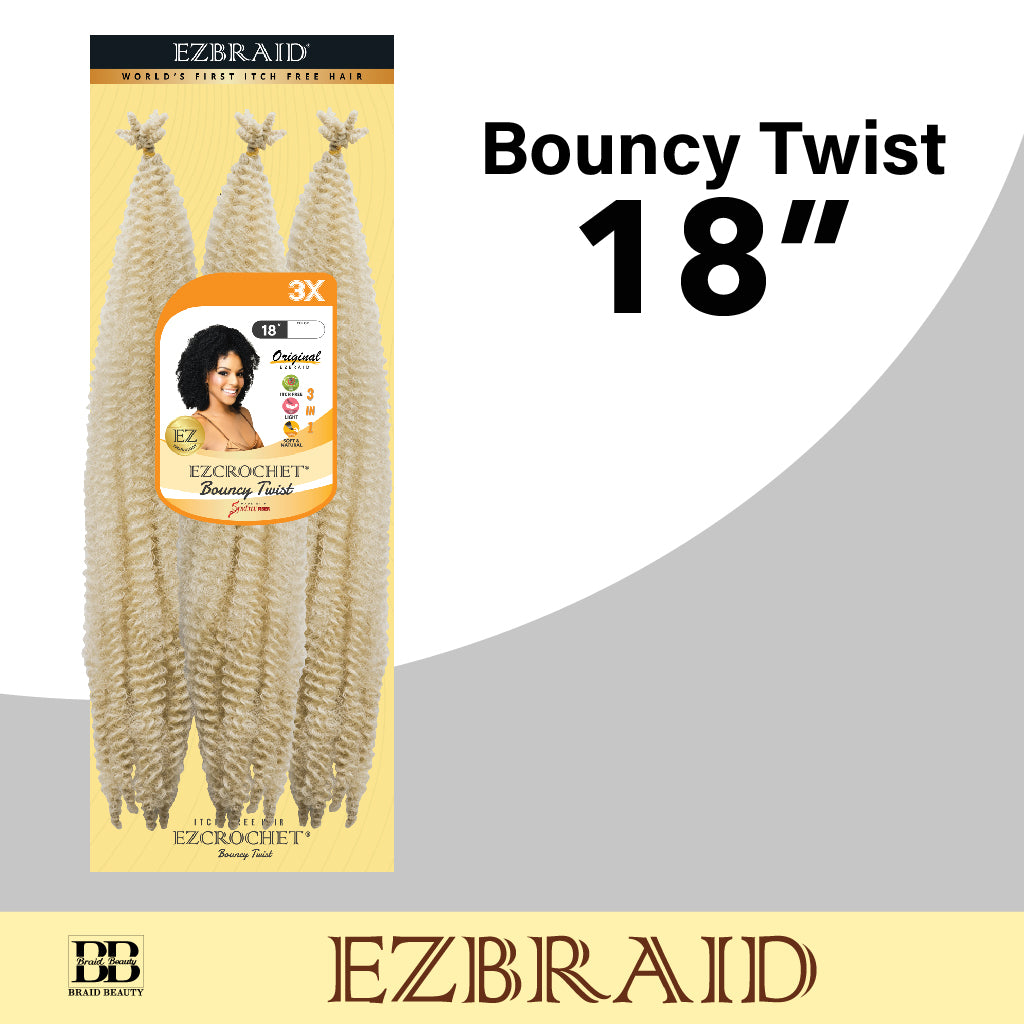 EZCROCHET Bouncy Twist 18" X3 - BRAID BEAUTY