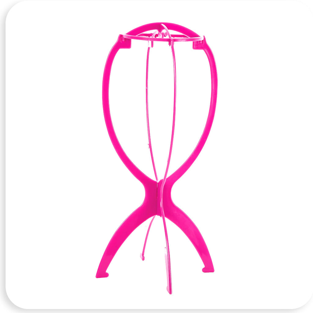 BT Folding Wig Stand Pink -Buy 1 get, 1 free- - BRAID BEAUTY