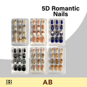 AB 5D Premium Quality ROMANTIC NAILS - BRAID BEAUTY