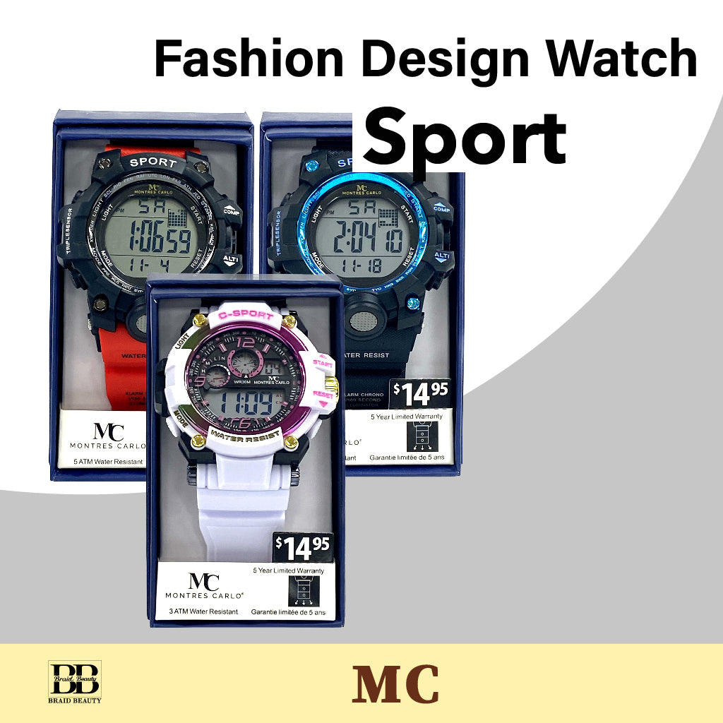 Fashion Design Watch -Sport- - BRAID BEAUTY
