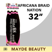 Mayde Beauty Synthetic Braid  AFRICANA BRAID NATION 32" MEGA 6 PACK - BRAID BEAUTY