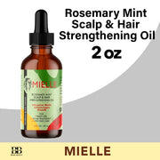 Mielle Rosemary Mint Scalp & Hair Strengthening Oil 2 Oz - BRAID BEAUTY