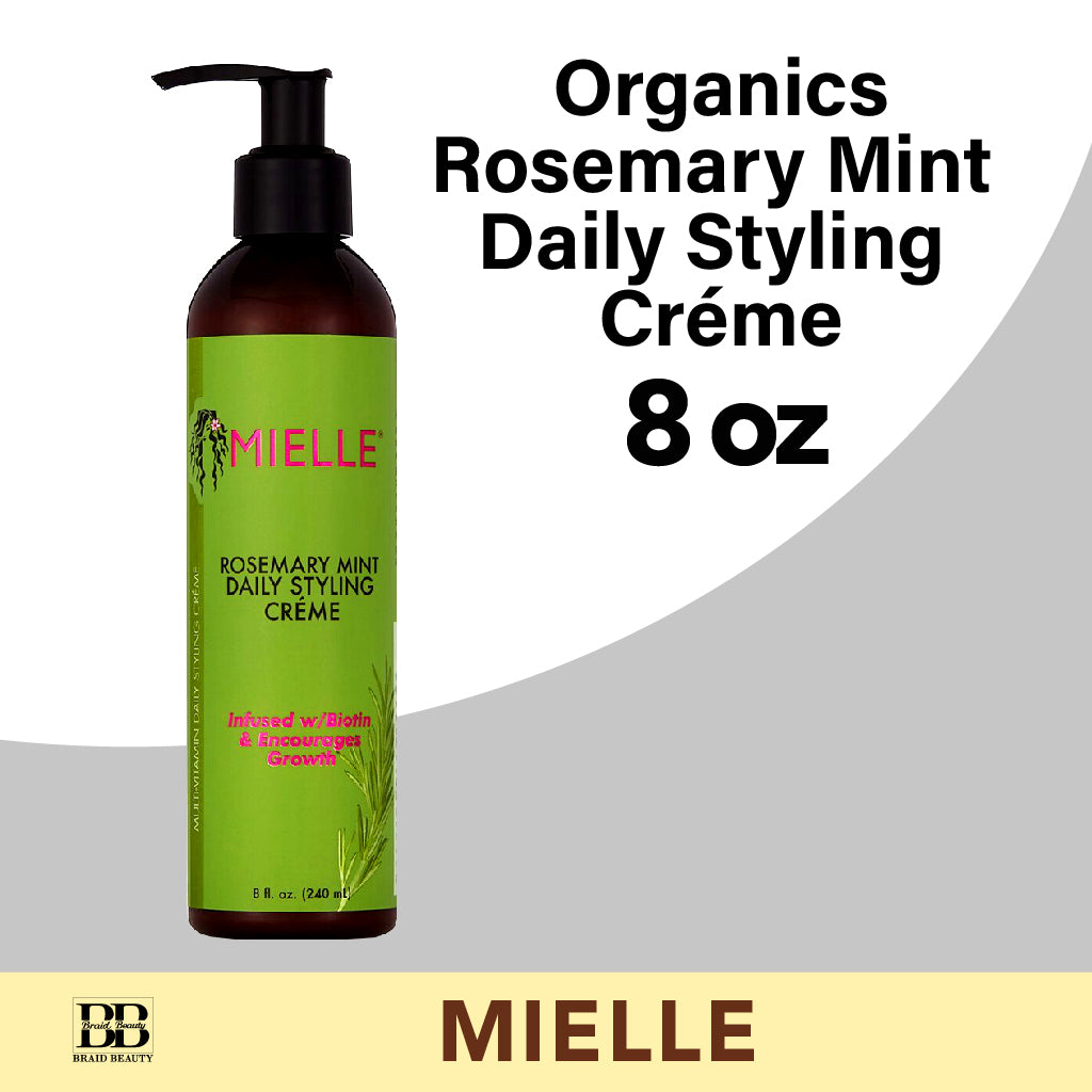 Mielle Organics Rosemary Mint Daily Styling Créme 8 oz - BRAID BEAUTY