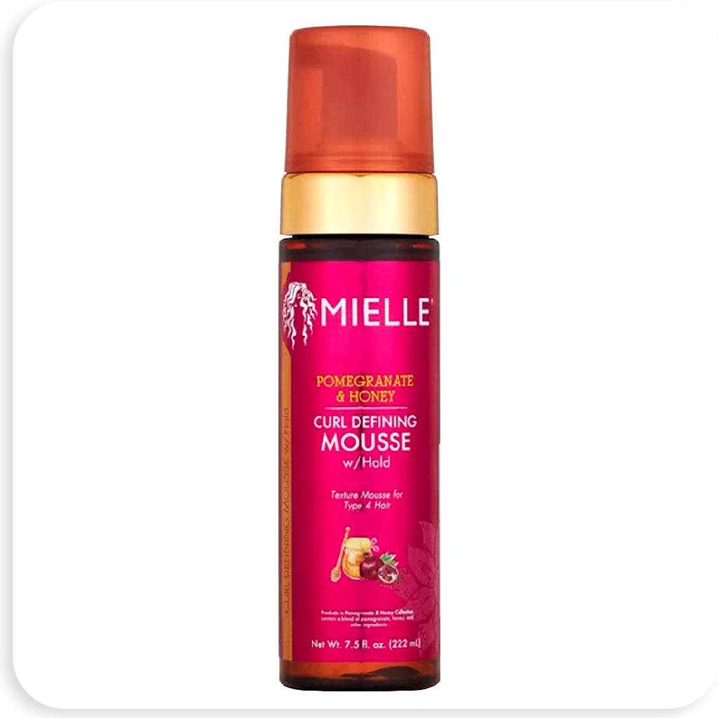 Mielle Pomegranate & Honey Curl Defining Mousse w/ Hold, 7.5 OZ - BRAID BEAUTY