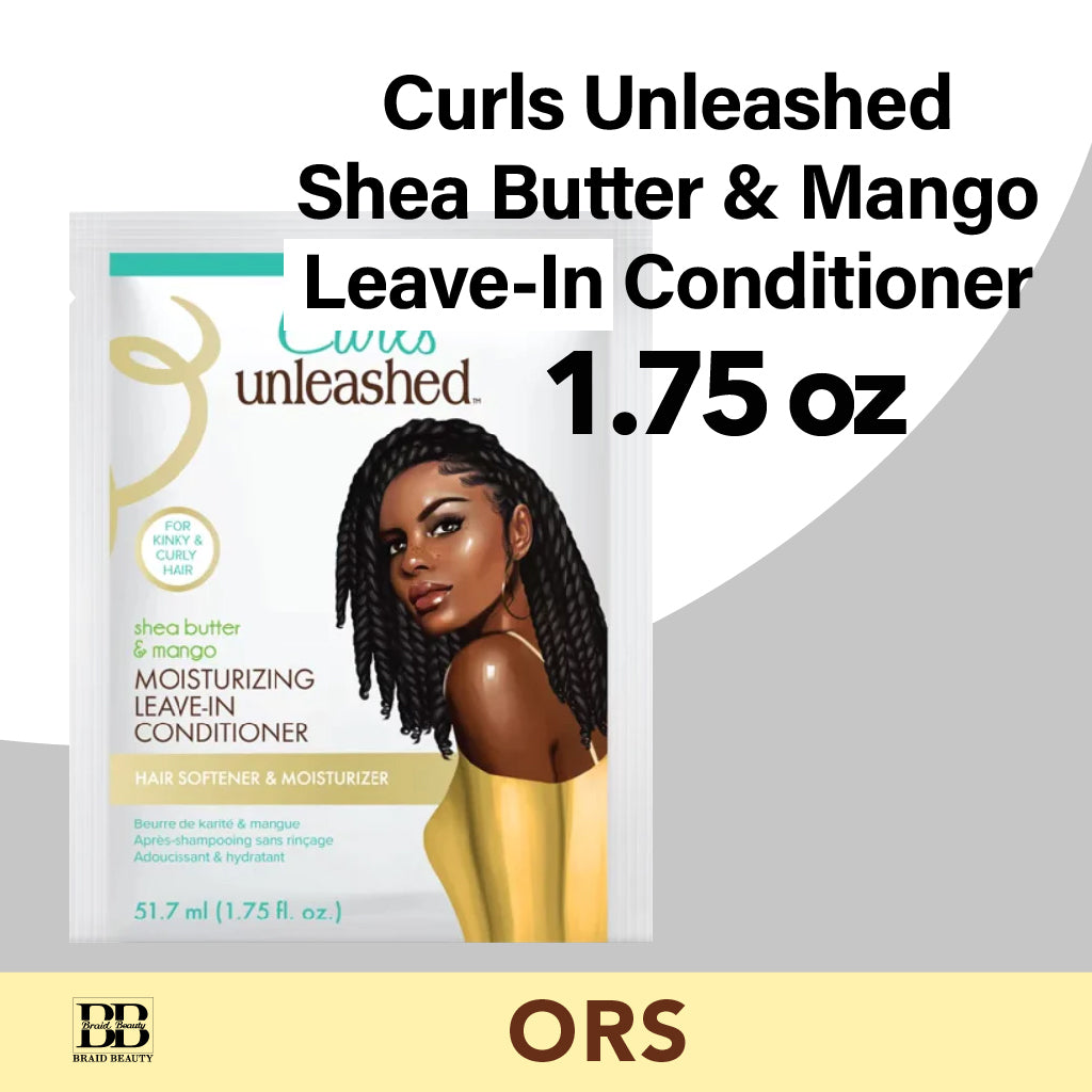 ORS Curls Curls Unleashed Shea Butter & Mango Leave-In Conditioner 1.75 oz - BRAID BEAUTY