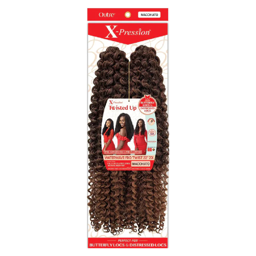 Outre Crochet Braids X-Pression Twisted Up Water Wave Fro Twist 22 2X