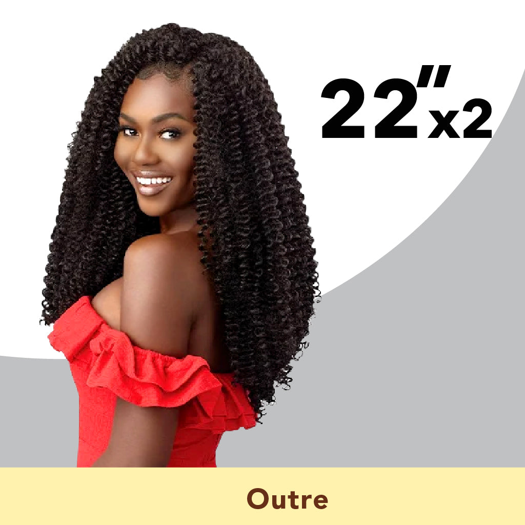 Outre Crochet Braids X-Pression Twisted Up Water Wave Fro Twist 22