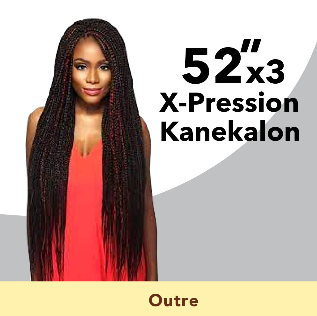 Outre Braids X-Pression Kanekalon 3X Pre Stretched Braid 52