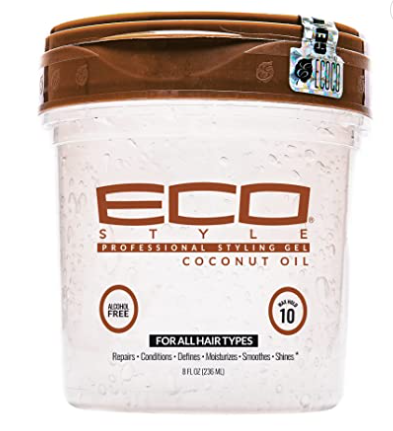 Eco Style Styling Gel Coconut Oil 8oz - BRAID BEAUTY