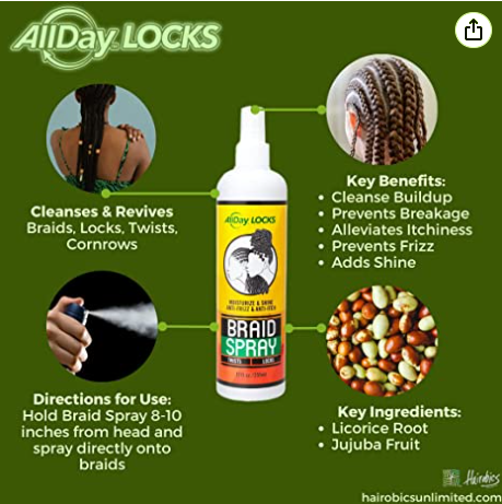 ALLDAY LOCKS Braid Spray (12oz) ALLDAY LOCKS Braid Spray (12oz)
