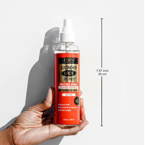 EBIN NEW YORK  Wonder Bond Melting Spray  8OZ - EXTREME FIRM HOLD (SUPREME) - BRAID BEAUTY