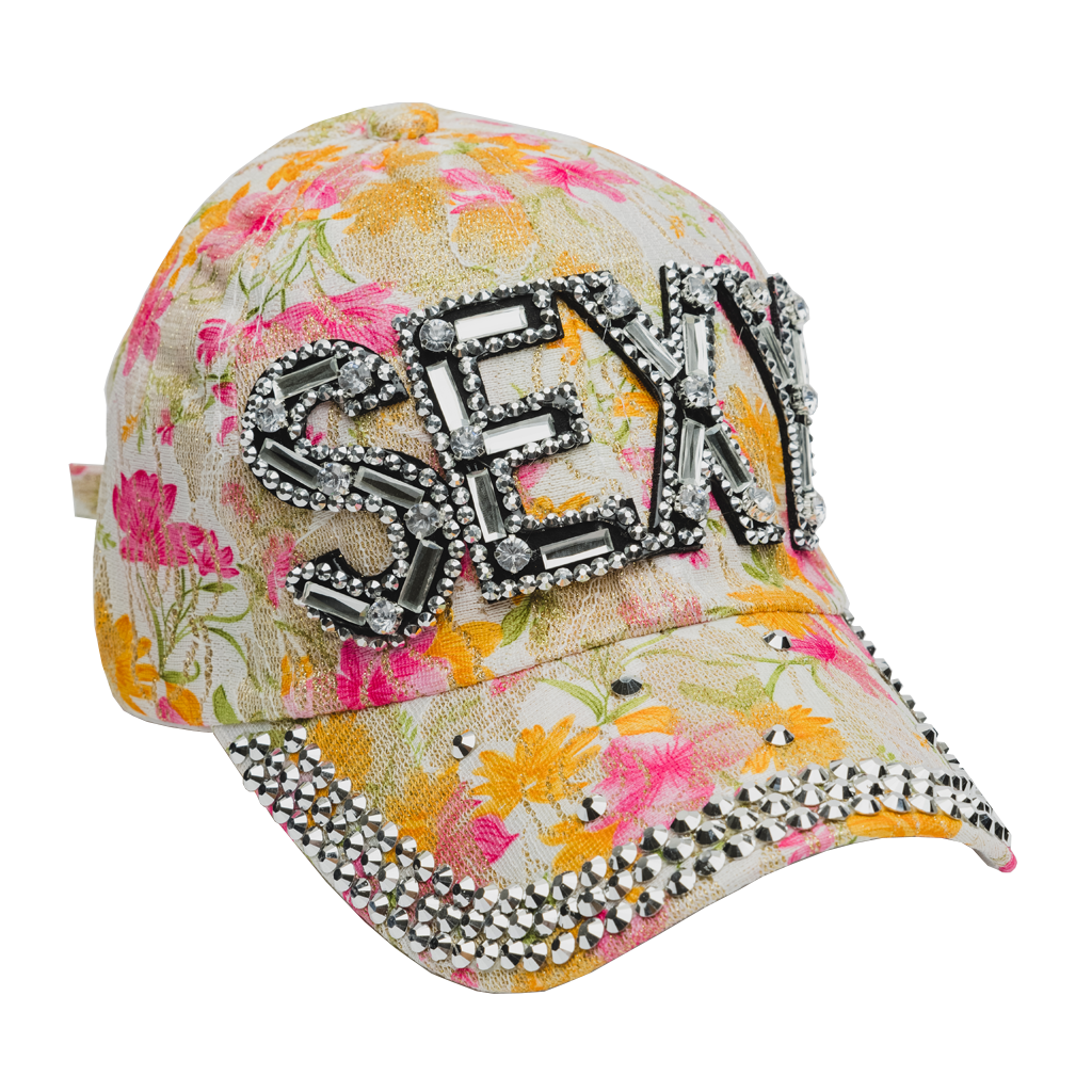 Rhinestone Cap - Sexy Flower 04 - BRAID BEAUTY