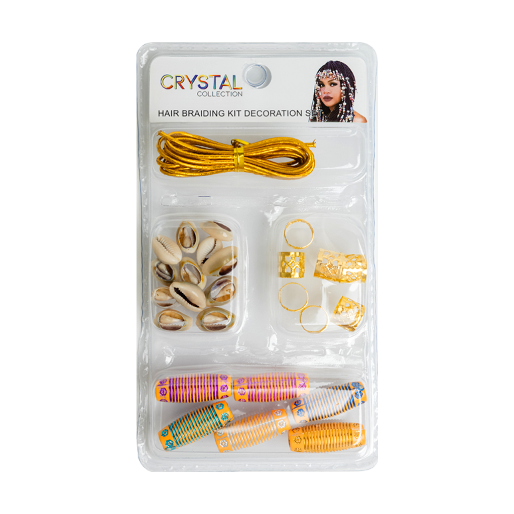 Hair Braiding Kit Decoration Set - Gold
